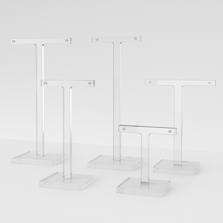 IBEN Smykkestativ "T" 5 ulike størrelser - 5pk