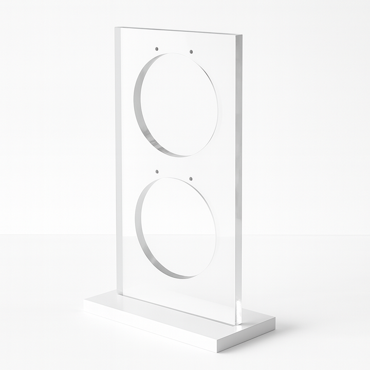 IBEN  Smykkestativ - SIRKEL 2 hvit HiGloss