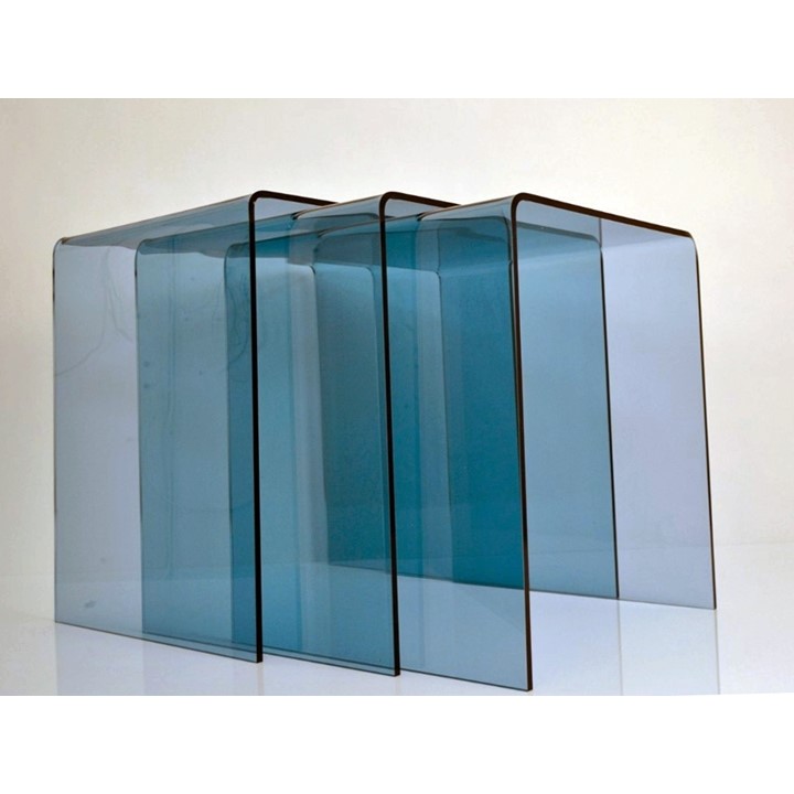 TOTAK Settbord 3stk - Transparent blå