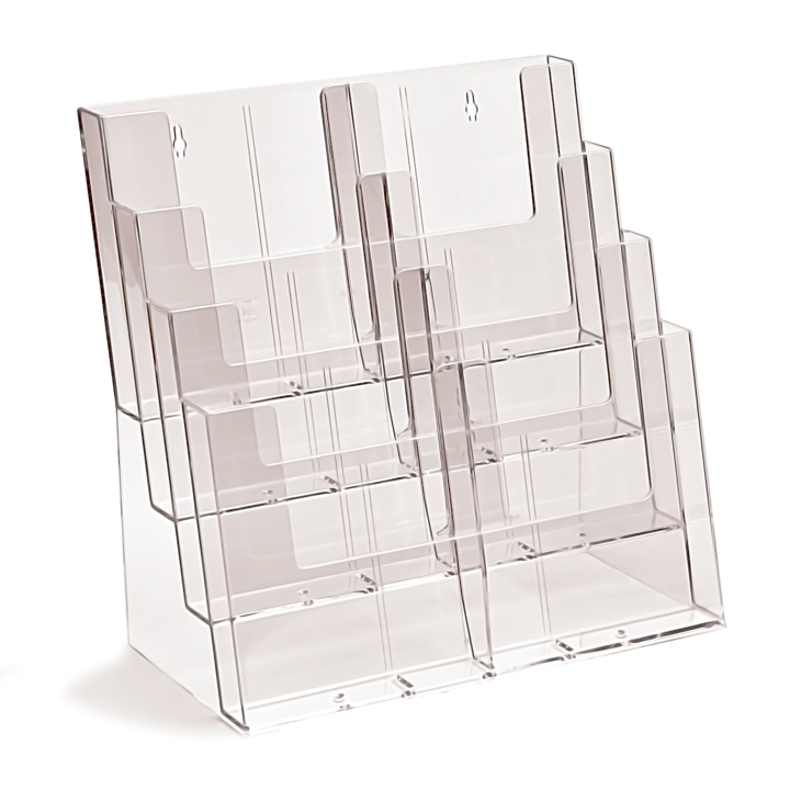 C-SERIE 1/3 A4 stående Brosjyreholder 4C330 - 12 pl.