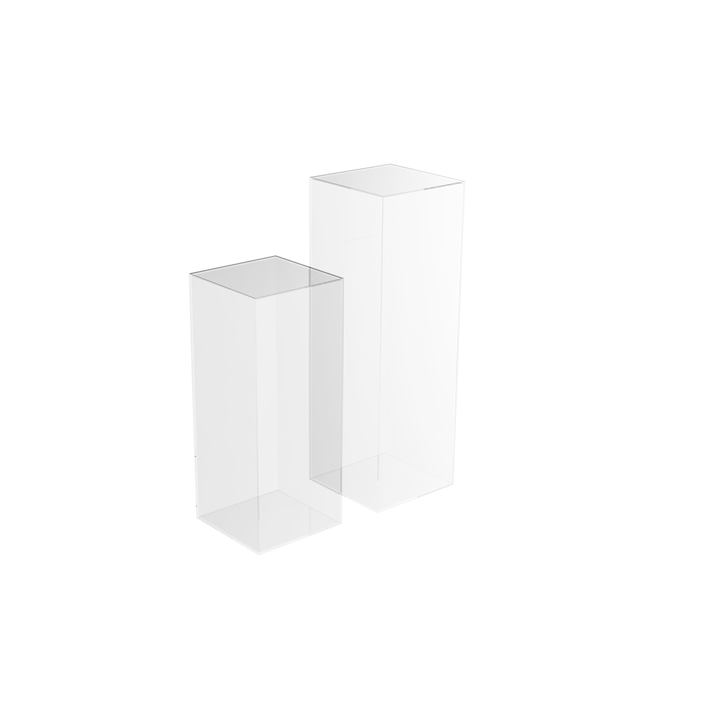 ELLIOT klar - 28,5x28,5x70 & 30x30x90cm