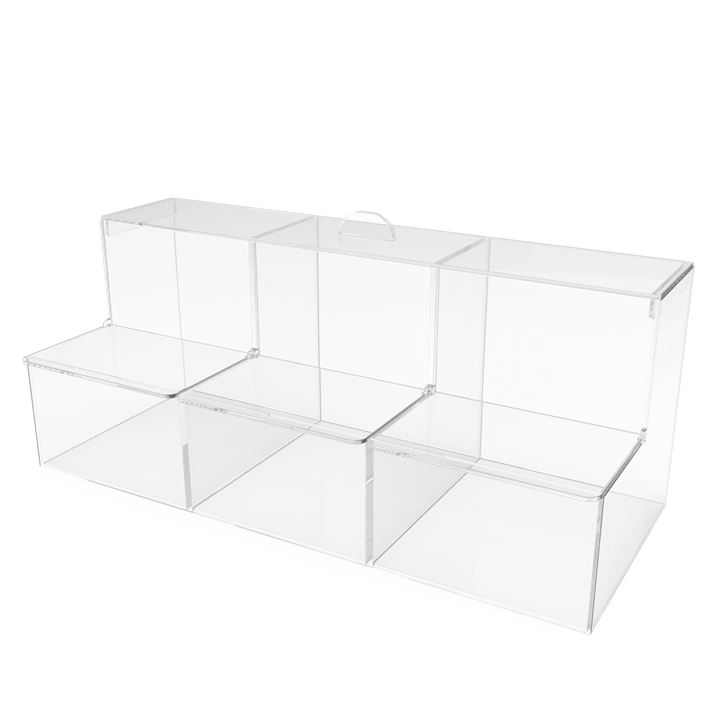 ELLING Dispenser boks m/lokk - 3 rom 49,5x19,7x20cm