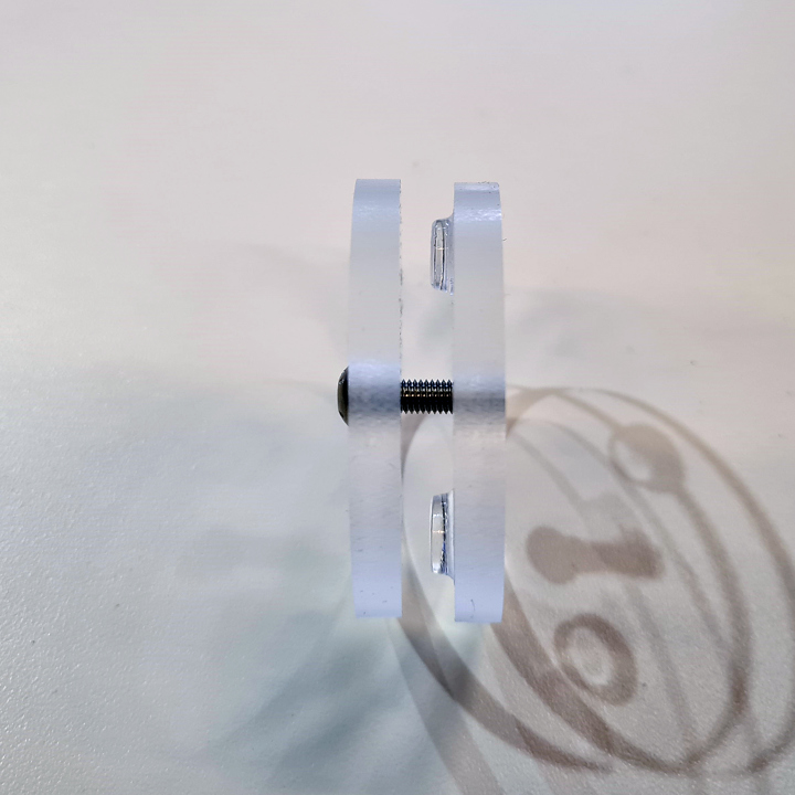 Skjøteklemmer smittevernskjerm 5/6mm disk inkl skrue