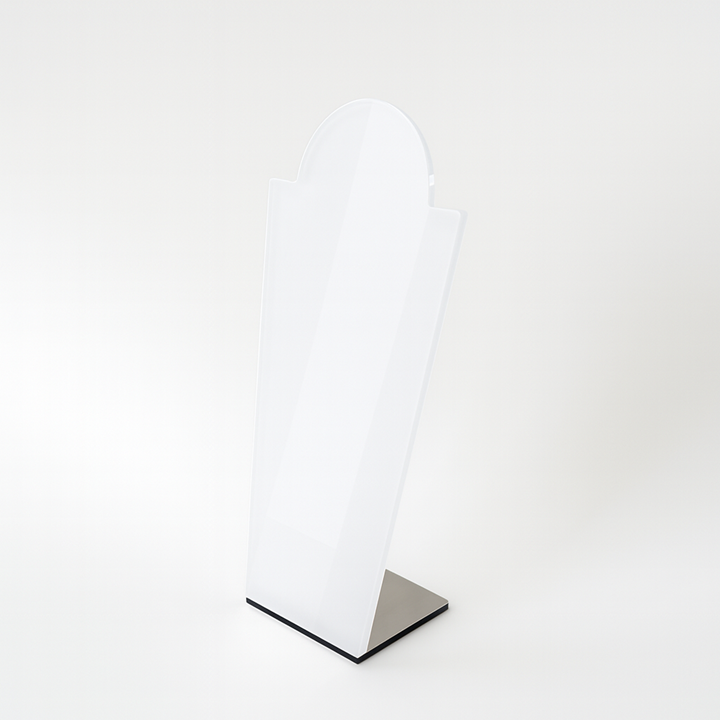 IBEN Smykkestativ HALS I smal/8x19cm - hvit HiGloss