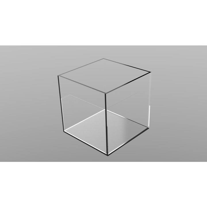 Åpen boks BxDxH 590x590x2100mm - innvendige mål.