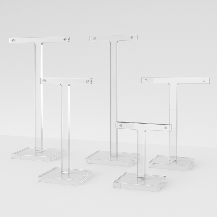 IBEN Smykkestativ "T" 5 ulike størrelser - 5pk