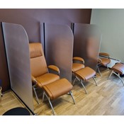 Mobil skjerm Frostet 70x150cm - Stål stativ